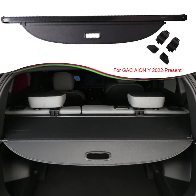 

Car Rear Trunk Curtain Cover Canvas Rear Rack Partition Shelter Storage Internal Auto Accessories For GAC AION Y 2022-2025