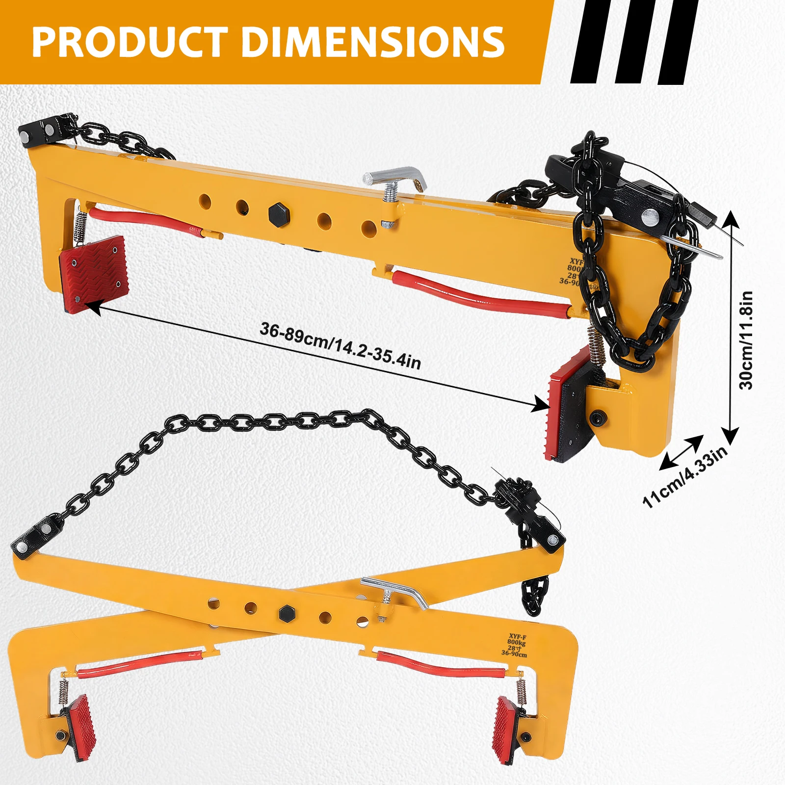 

Зажим-подъемник для мрамора и бетона 1763 фунта, регулируемый диапазон 14-35 дюймов, противоскользящие зажимы для камня с регулируемым раскрытием