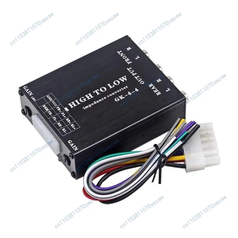 

Высококачественный аудиофильский 4-канальный автомобильный усилитель для активного сабвуфера с 4 входами и 4 выходами, преобразователь аудиосигнала High-to-Low.