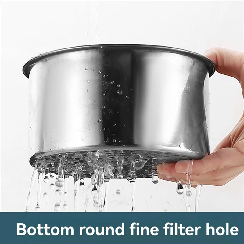 ABDJ-سلة مصفاة حوض البجعة المصنوعة من الفولاذ المقاوم للصدأ، مصفاة حوض المطبخ متعددة الوظائف، سلة فلتر معلقة