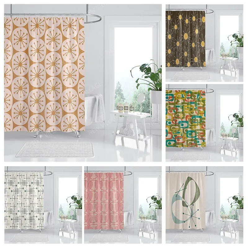 Waterproof fabric shower curtains Bathroom curtain accessories Bath curtain for shower 180x200 240*200 boho decoration abstract