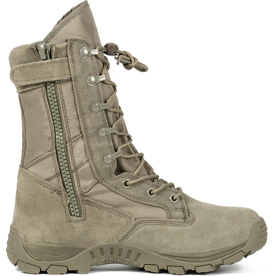 Tactical Shoes Male High Upper Desert Combat Boots Field Suede Anti-skid Military Boots Outdoor Sports Hiking Hunting Shoes