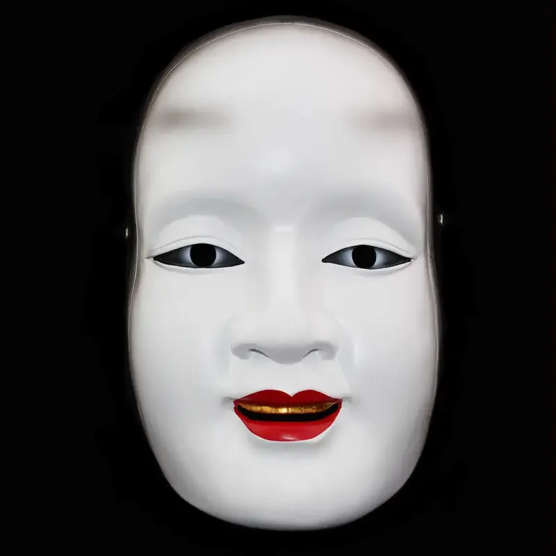 Prajna Japanese Noh Costume Masks Exquisite Cosplay Error Masks Resin Performance Props Halloween Decoration Party Supplies