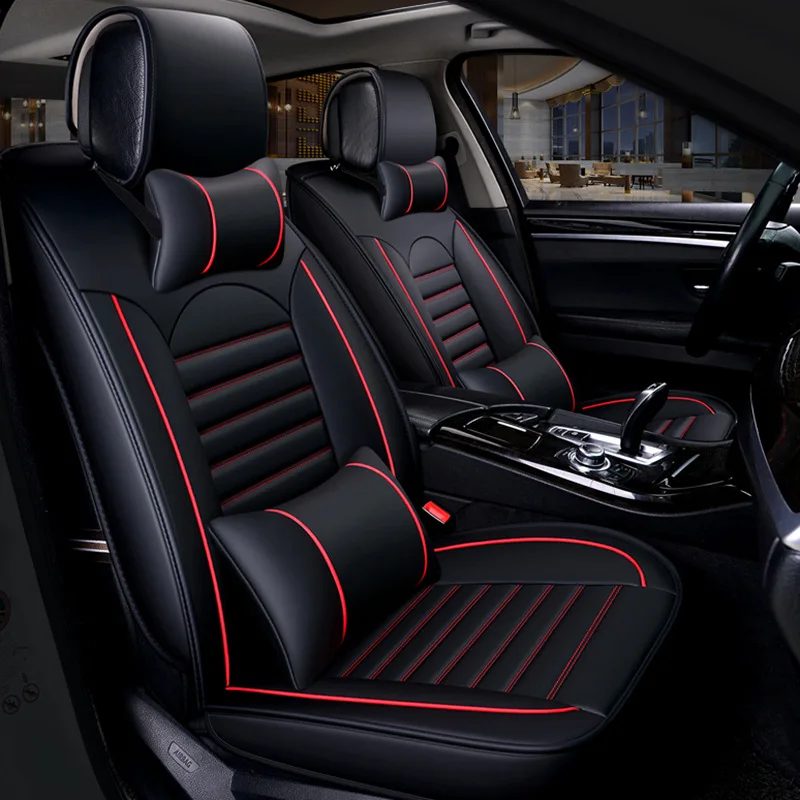 Customized Luxury PU leather 5d universal full auto car seat covers