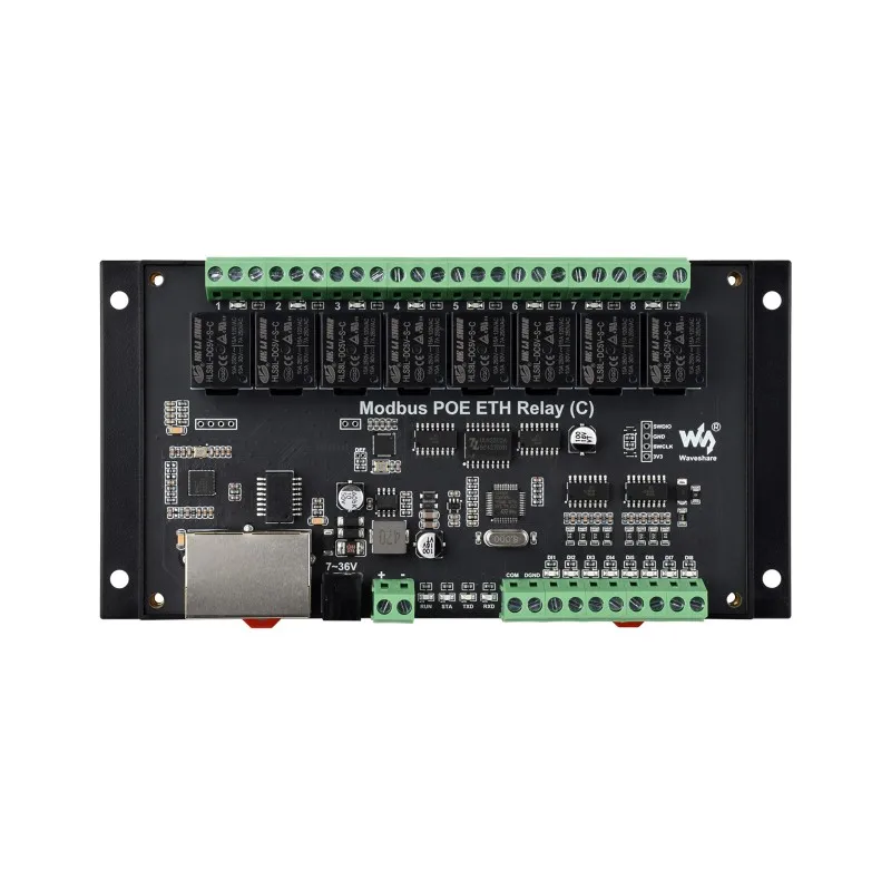 Ingresso digitale RJ45 PoE Ethernet Smart Home Controller scheda telecomando industriale Modbus RTU Modulo relè a 8 canali