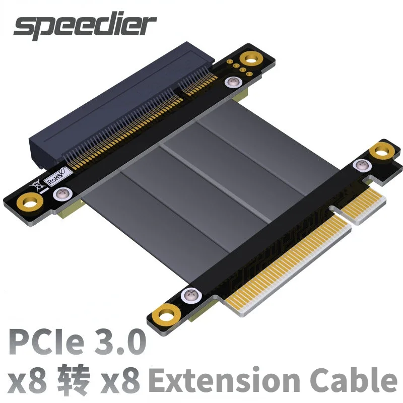 

PCIE PCI-E PCI Express 3.0 Кабель Riser с 8x на 8x Slot R88SF PCIe Riser x8 Видеокарта Графический процессор Удлинитель подъема корпуса ПК
