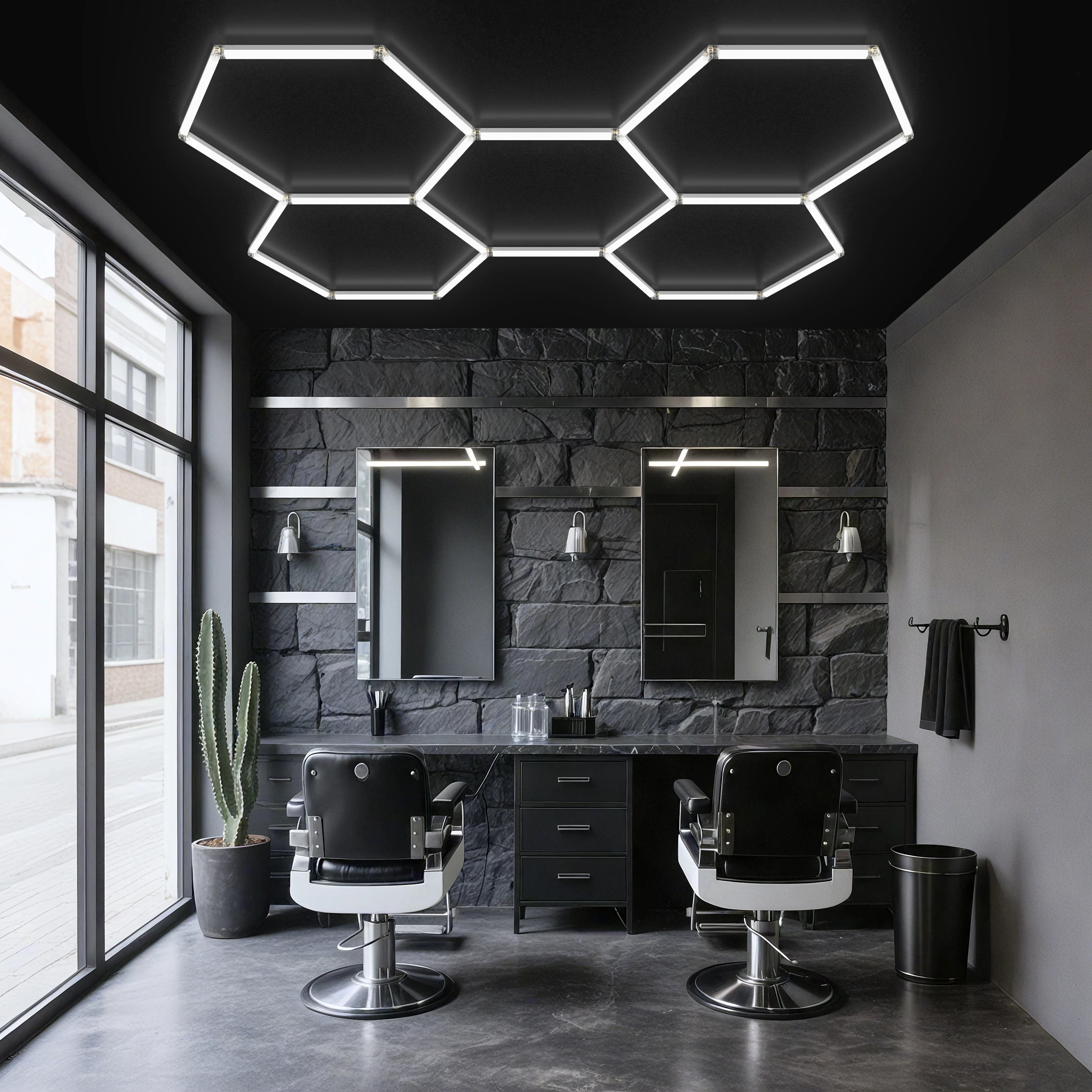 plafonnier-led-hexagonal-pour-maison-garage-et-ateliers-commerciaux-–-haute-luminosite-blanc-froid