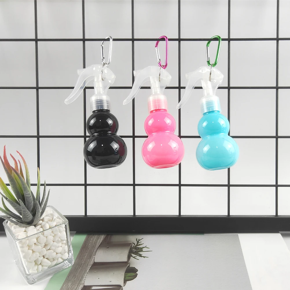 10pcs Spray Premium Pet Leakproof Travel Sub Bottles For Cosmetics Perfume Sample Mist Container Carabiner Refillable Portable