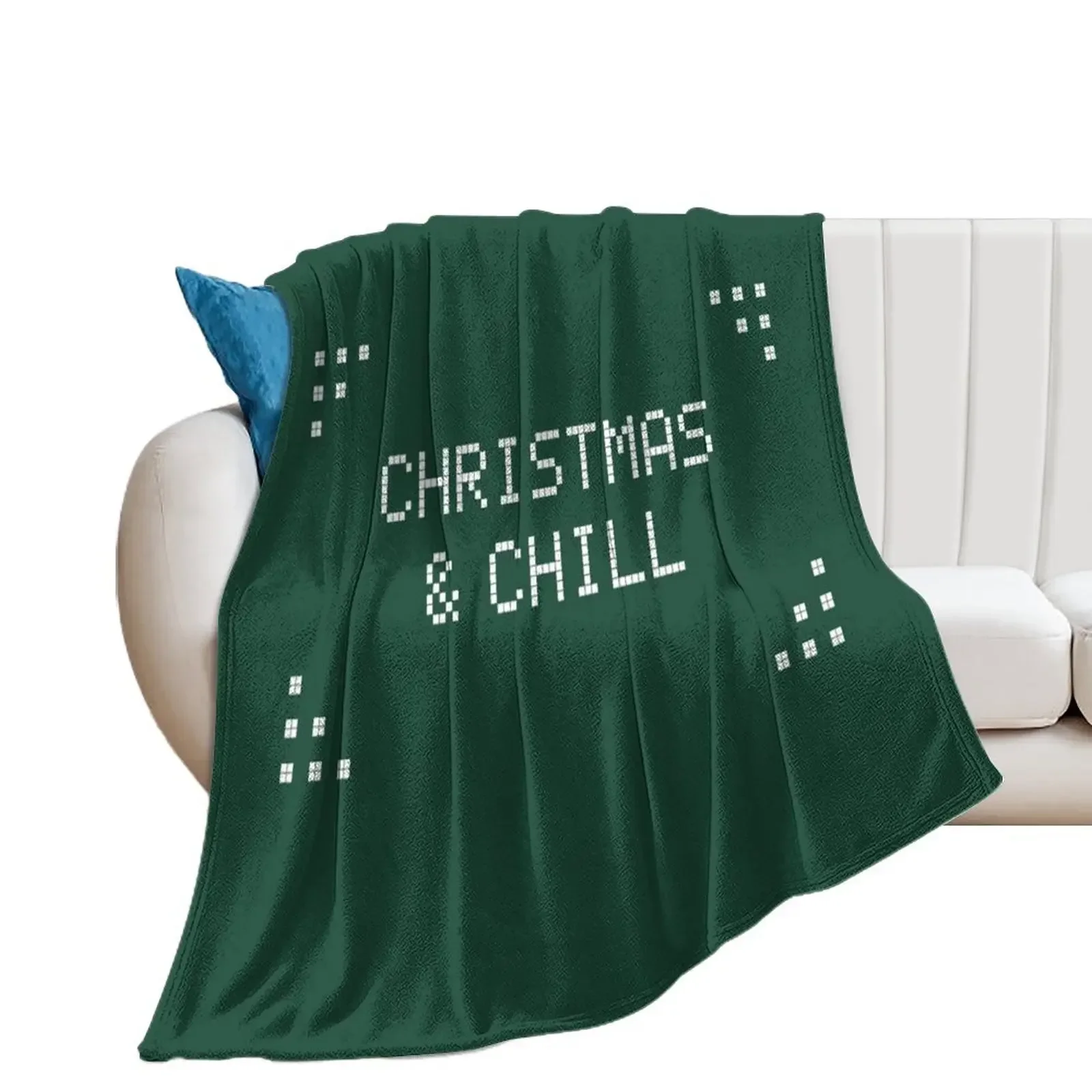 

christmas & chill Throw Blanket Winter beds Plaid on the sofa Blankets For Baby Moving Blankets