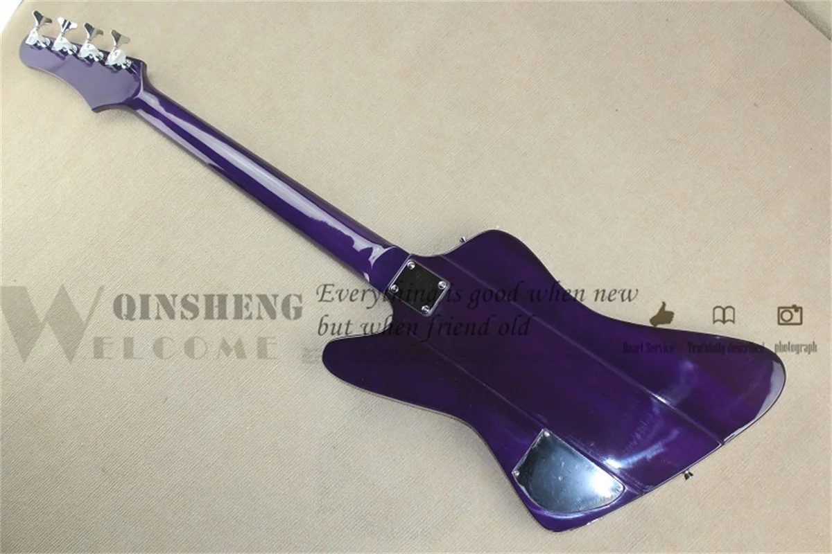 8 String Purple Bass Guitar  Mahogany Body Rosewood Fingerboard Fixed Bridge Chrome Tuners Pre-sale Bass