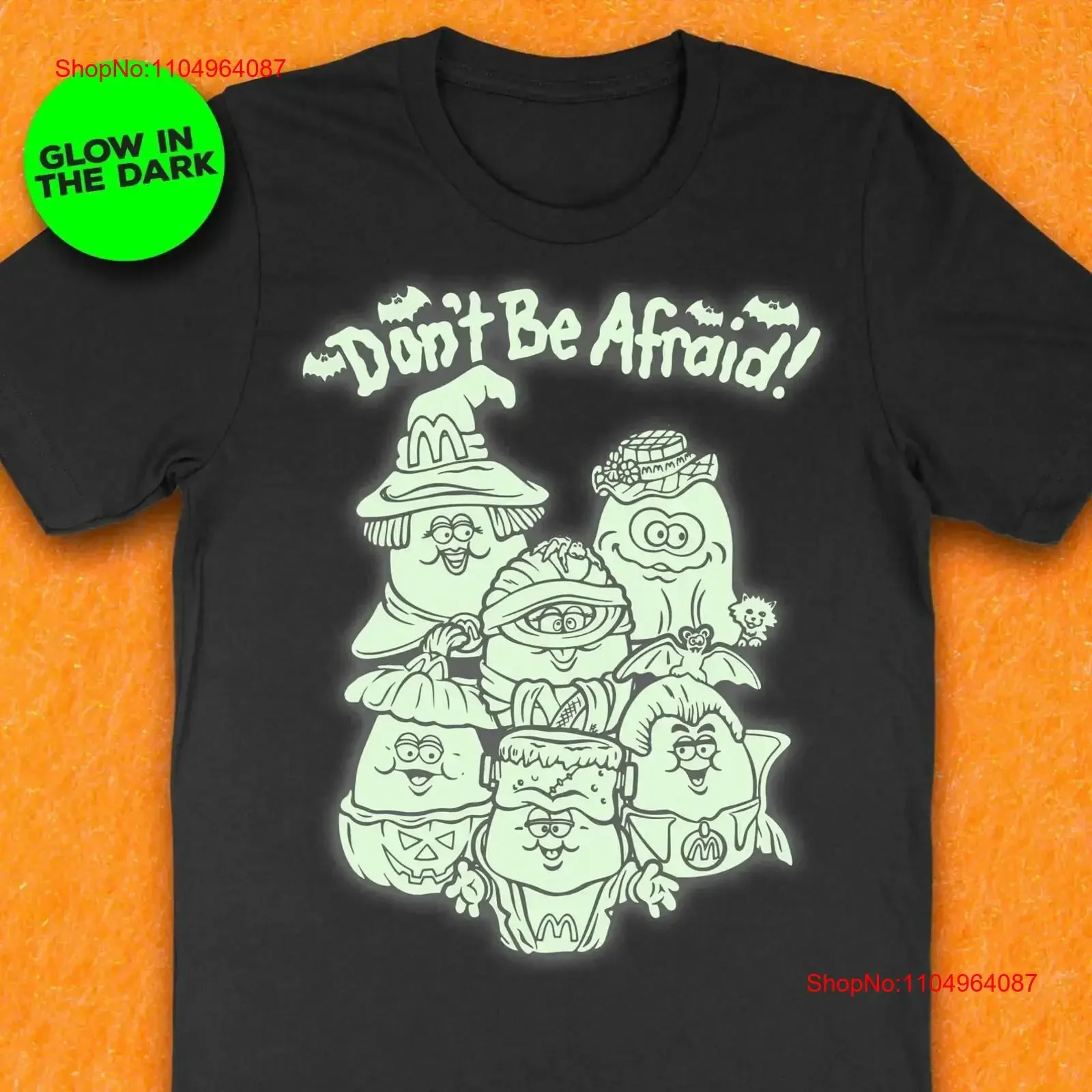 

Не боюсь Хэллоуин Buddies Светящаяся в темноте футболка винтажная стираная мягкая домашняя слегка дизайнерская одежда модная повседневная одежда