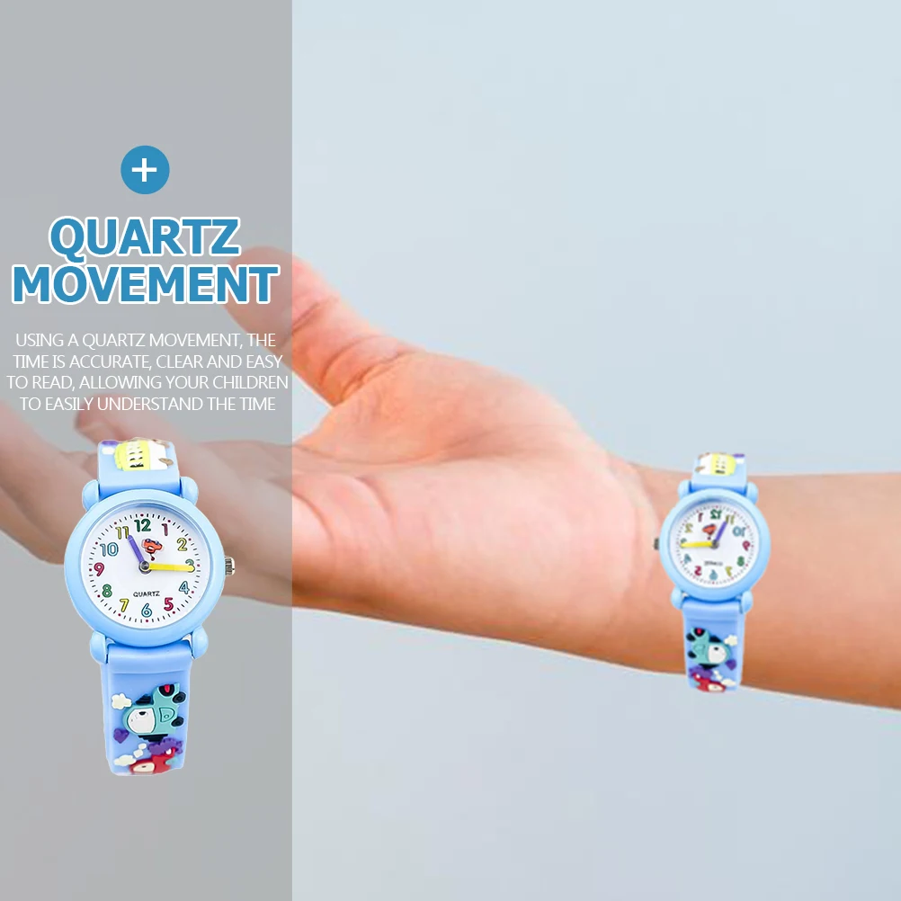 Cute 3D Kids Cartoon Wristwatch Clear Quartz Movement Small Design Creative Children Watch for Daily Use for Kids