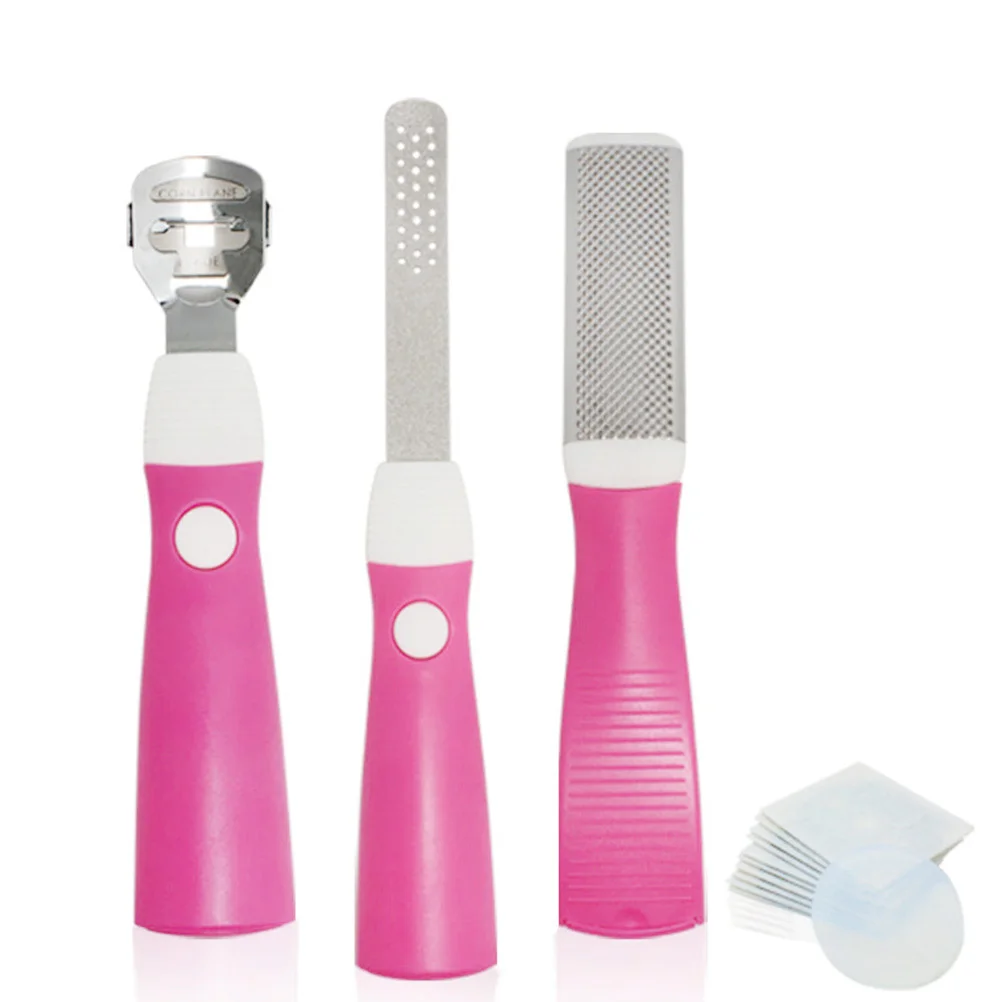 1 zestaw 1 narzędzie do usuwania odcisków, mozolów i twardej skóry, profesjonalny zestaw do pedicure, profesjonalny zestaw do pedicure dla kobiet i mężczyzn, różowy