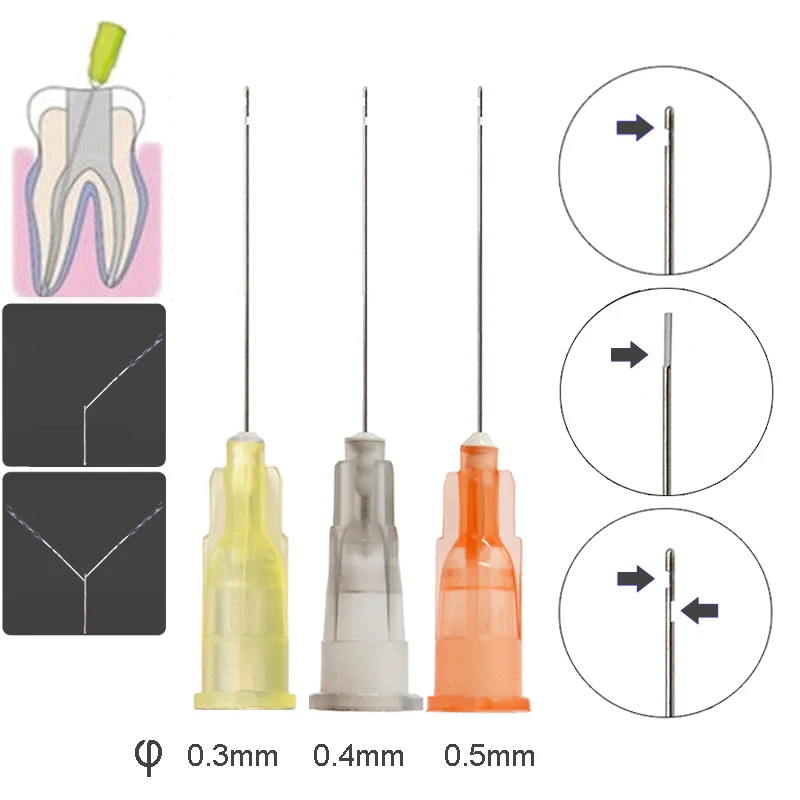 

Dental Endo Irrigation needles Syringe tips Endo Oral Care Root Canal Washing Needle Tip Dentristry tool