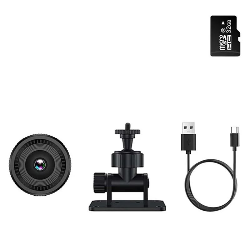 

【Кабель USB-C】C8 1920X1080 HD Беспроводная Wi-Fi Мини-цифровая камера Видеокамеры Ночное видение Управление через приложение Дом Удаленная запись Добавьте 32