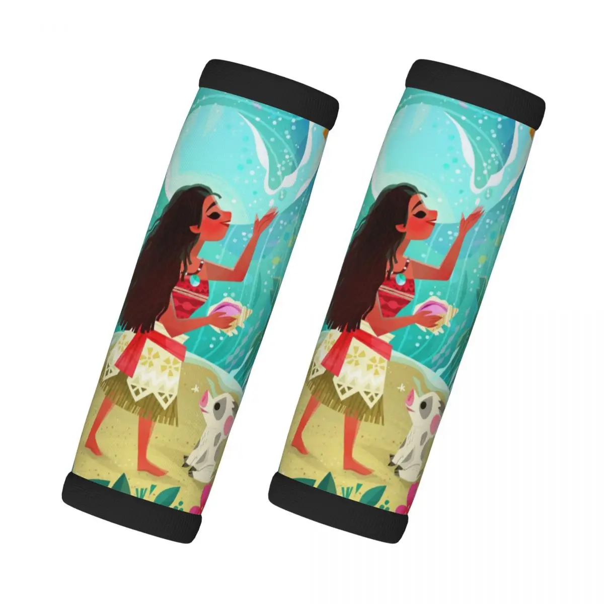 

Пользовательские Моана мультфильм 2 шт. ручка для багажа обертка ручка холодильника чемоданы дорожные аксессуары