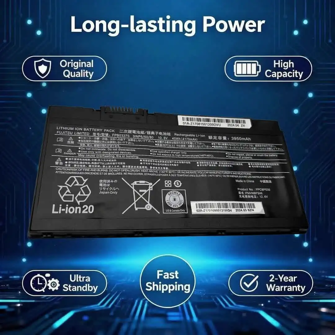 FPB0337S Laptop Battery for Fujitsu 3950mAh 10.8V