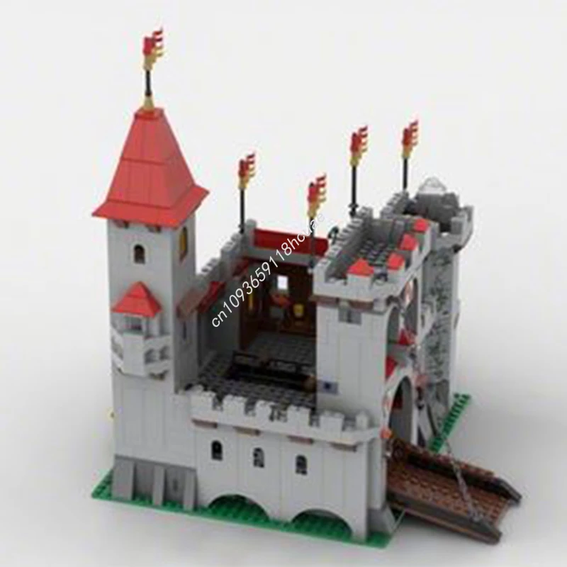 933 elementy MOC Zamek Rycerzy Lwów nan Model Klocki Konstrukcyjne Architektura Pomysł na prezent urodzinowy zabawki kreatywne DIY prezenty świąteczne
