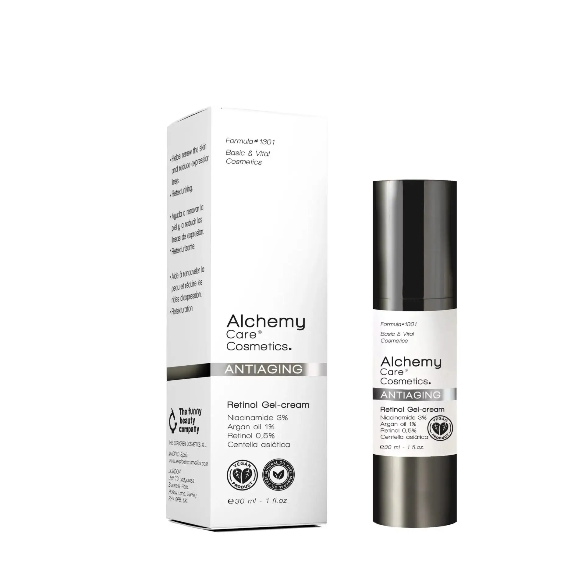ALCHEMY CARE COSMETICS Retinol Gel Cream 0,5% - Gel Crema Antiedad - 30 ml