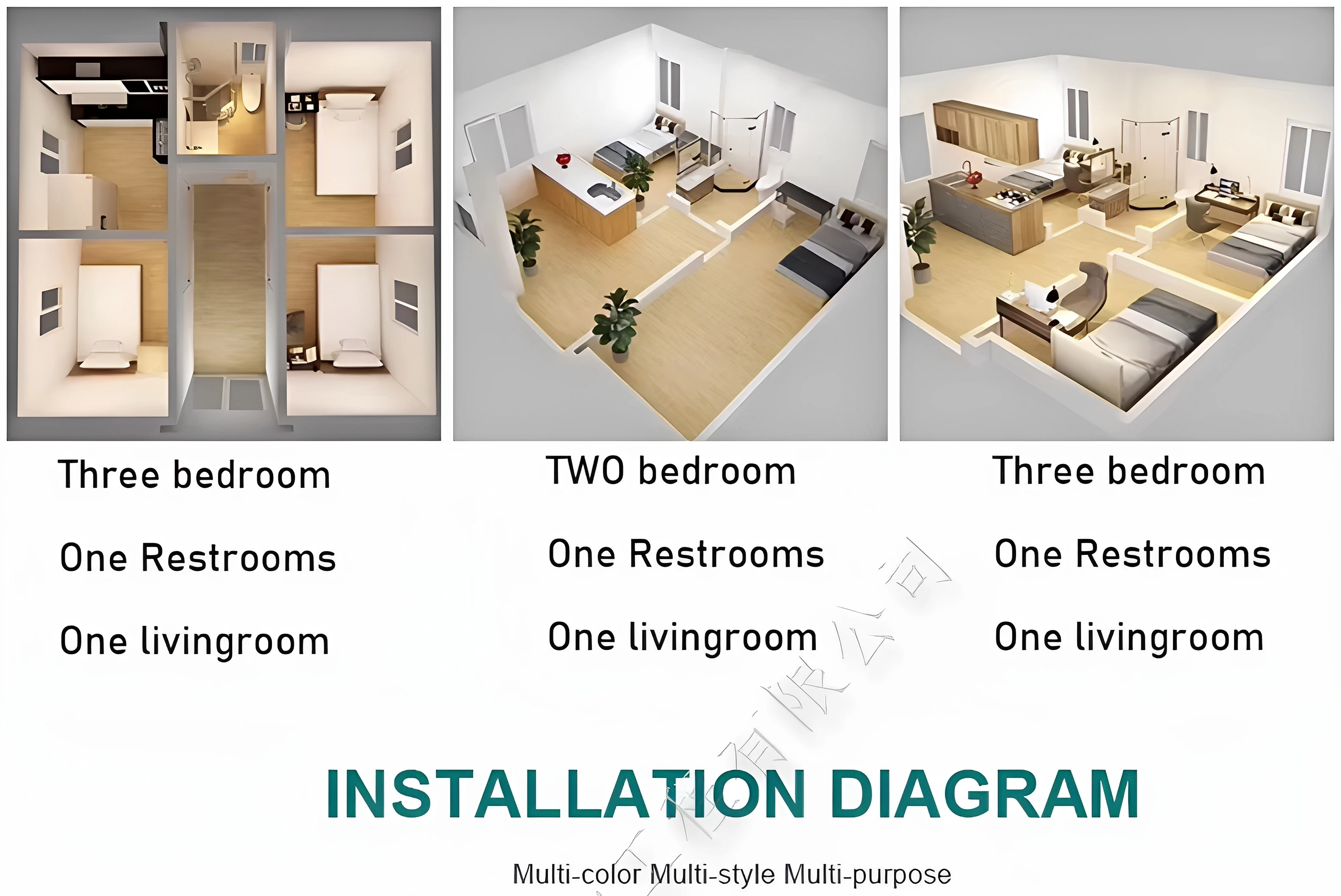 Steel Expandable Container House Modular Double-Wing Folding Waterproof Mobile Villa Use Export 2.5mm Thick Modern Design