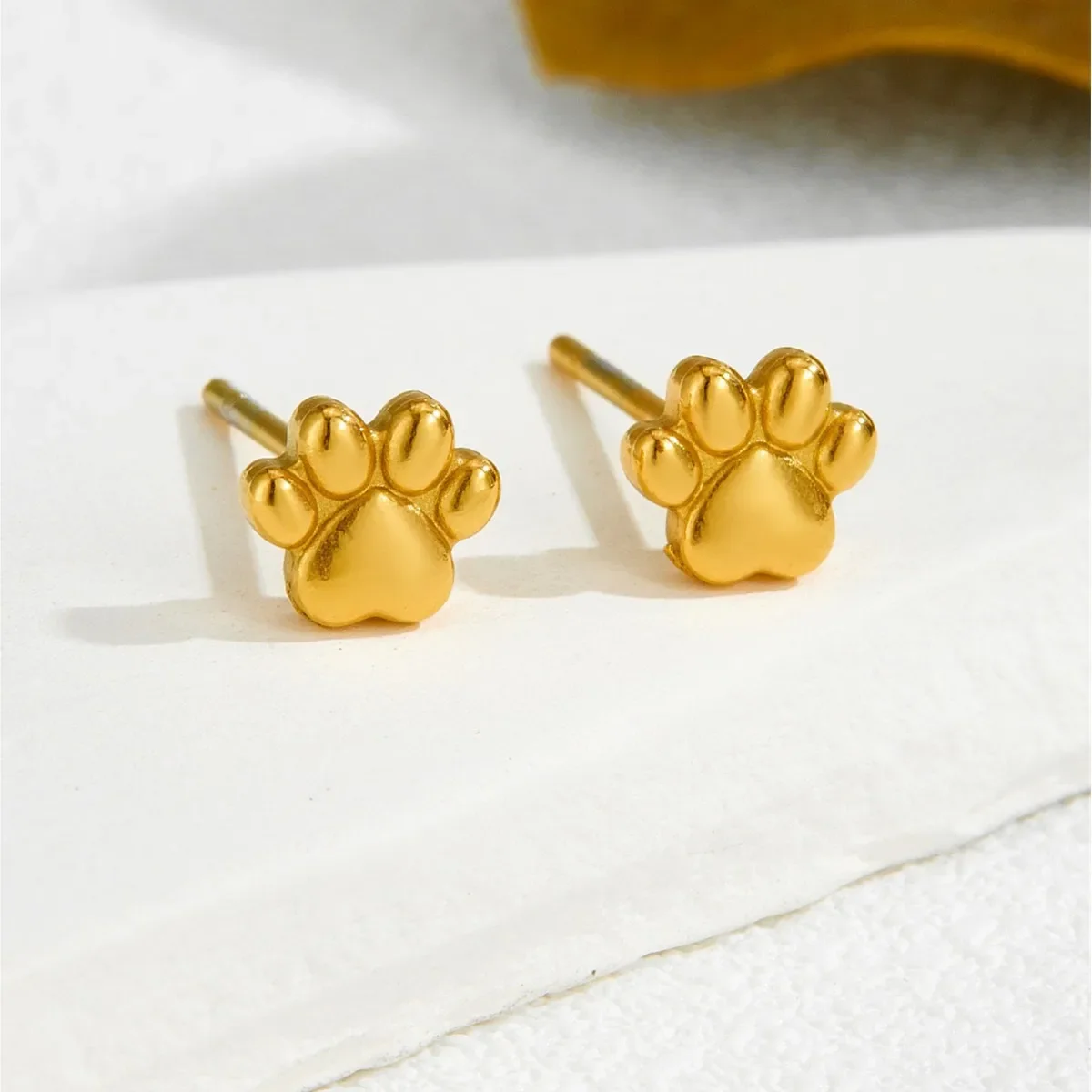 Dog Paw Print Earrings Dainty Puppy Earrings For Owners Of All Dog Breeds Dog Paw Earrings For Women Veterinarian Gifts