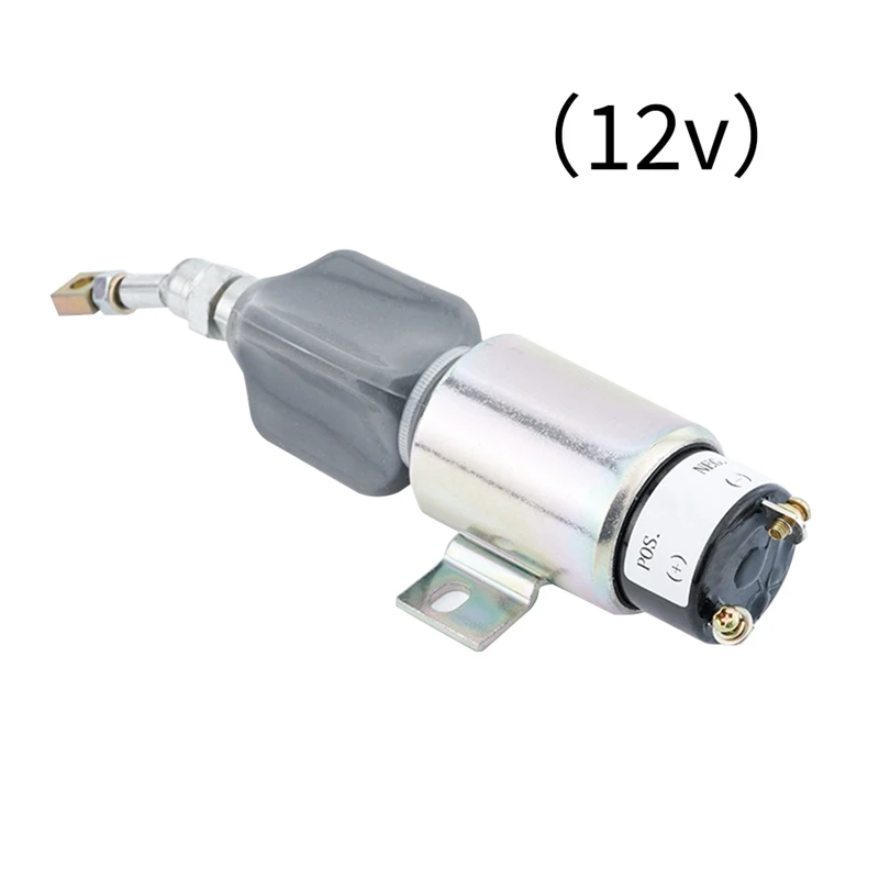 12V Diesel Generator Set Engine Stop Solenoid Valve Excavator Fire Extinguisher Flameout Fuel Switch Replacement