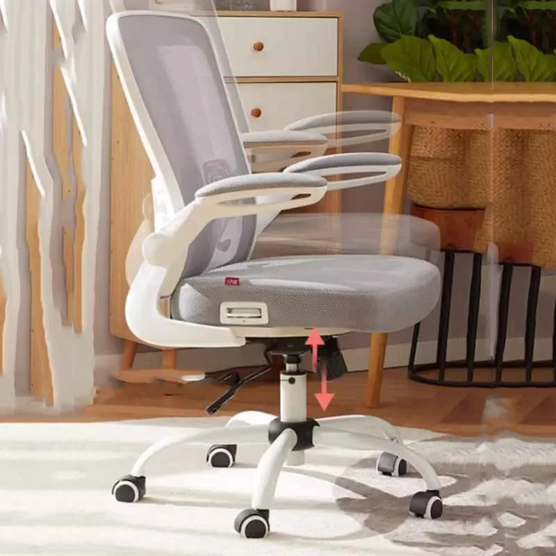 

/Generic Computer Office Chair Rotating Normal White Living Room Office Chairs Ergonomic Comfy Lazy Chaise De Bureaux Furniture