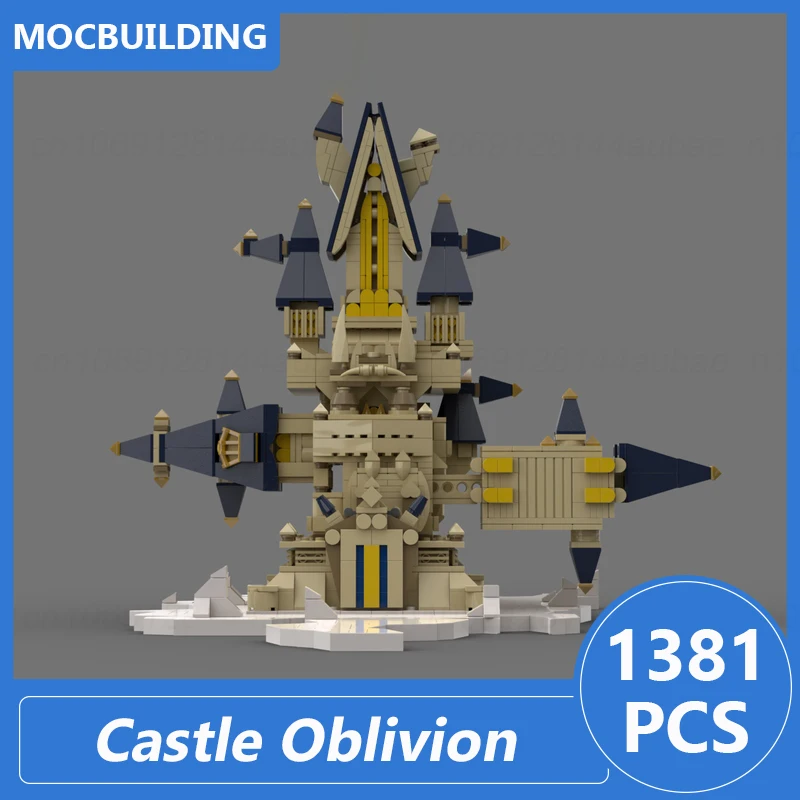 Castello oblio modello Moc Building Blocks fai da te assemblare mattoni architettura educativa creativa raccogliere giocattoli regali di natale 1381 pezzi