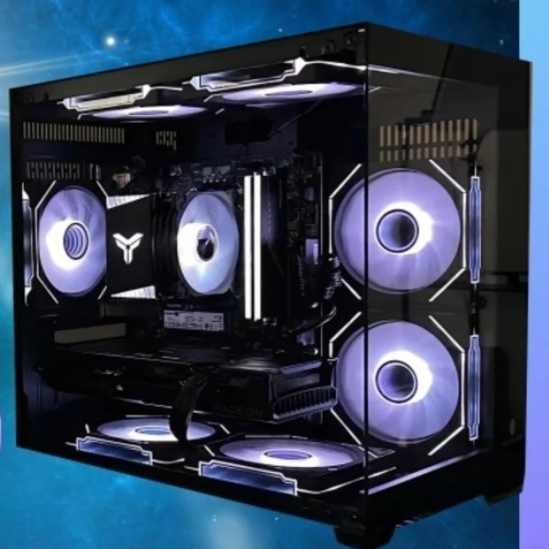 

High-end i5-level DIY desktop assembly computer game console, a full set of live office super water-cooled home computers