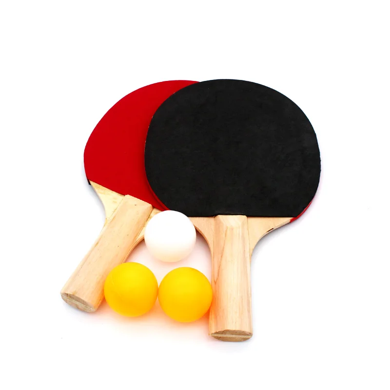 

Factory Stock Price Pingpong Rackets Durable Table Tennis Rackets with 3 Balls 2pcs Rackets