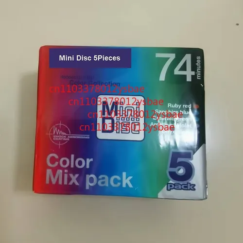 Original a estrenar Mini disco MD grabable 74Min 5 piezas