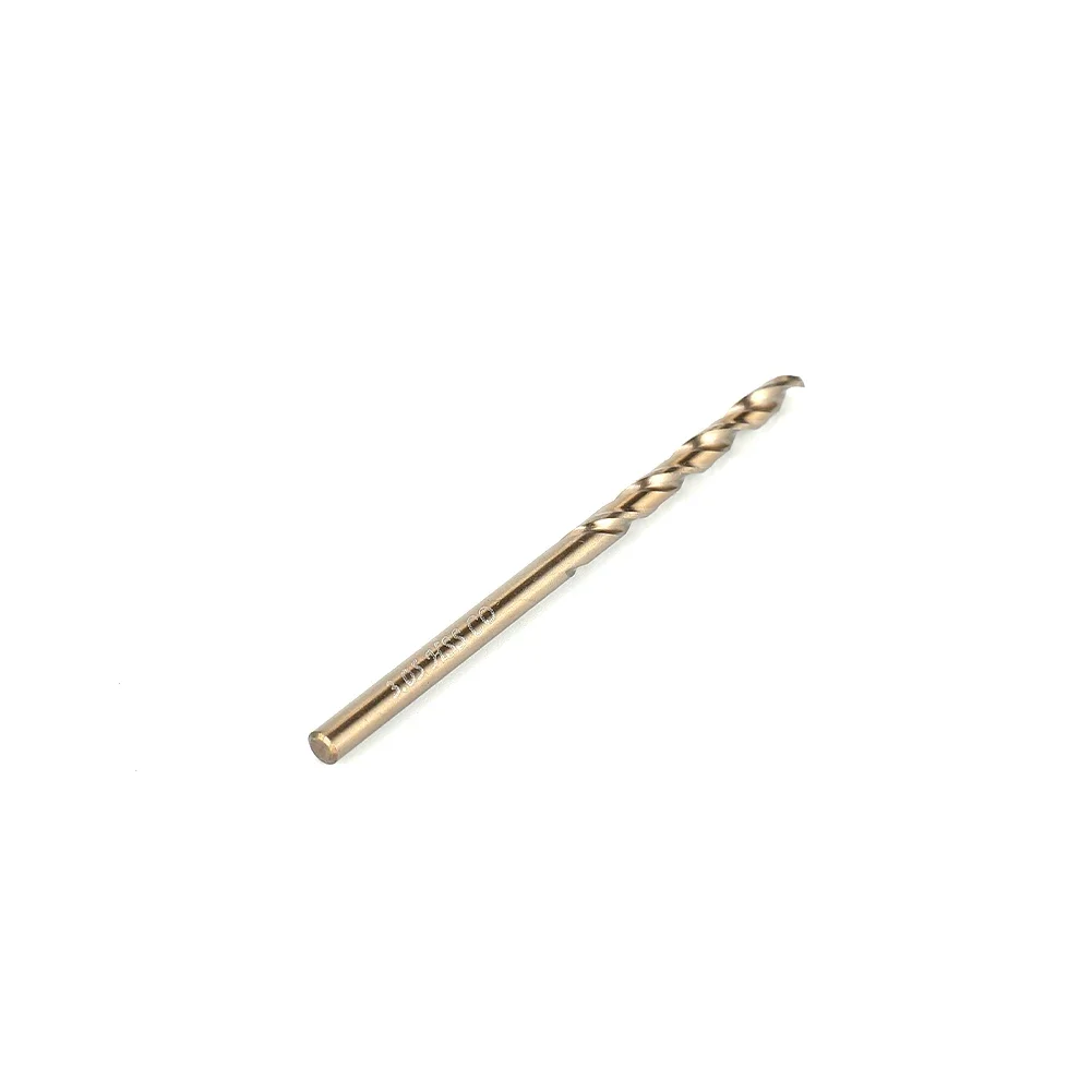 Brocas HSS M35 recubiertas de cobalto, 10 piezas, 1mm, 1,5mm, 2mm, 2,5mm, 3mm, usadas para cortador de agujeros de madera/Metal, taladro de vástago