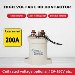 SEV200A High Voltage Vacuum DC Contactor 12V/24V/48V  DC Relay Power Motor Control Tool  Electric Motor Car and Solar System