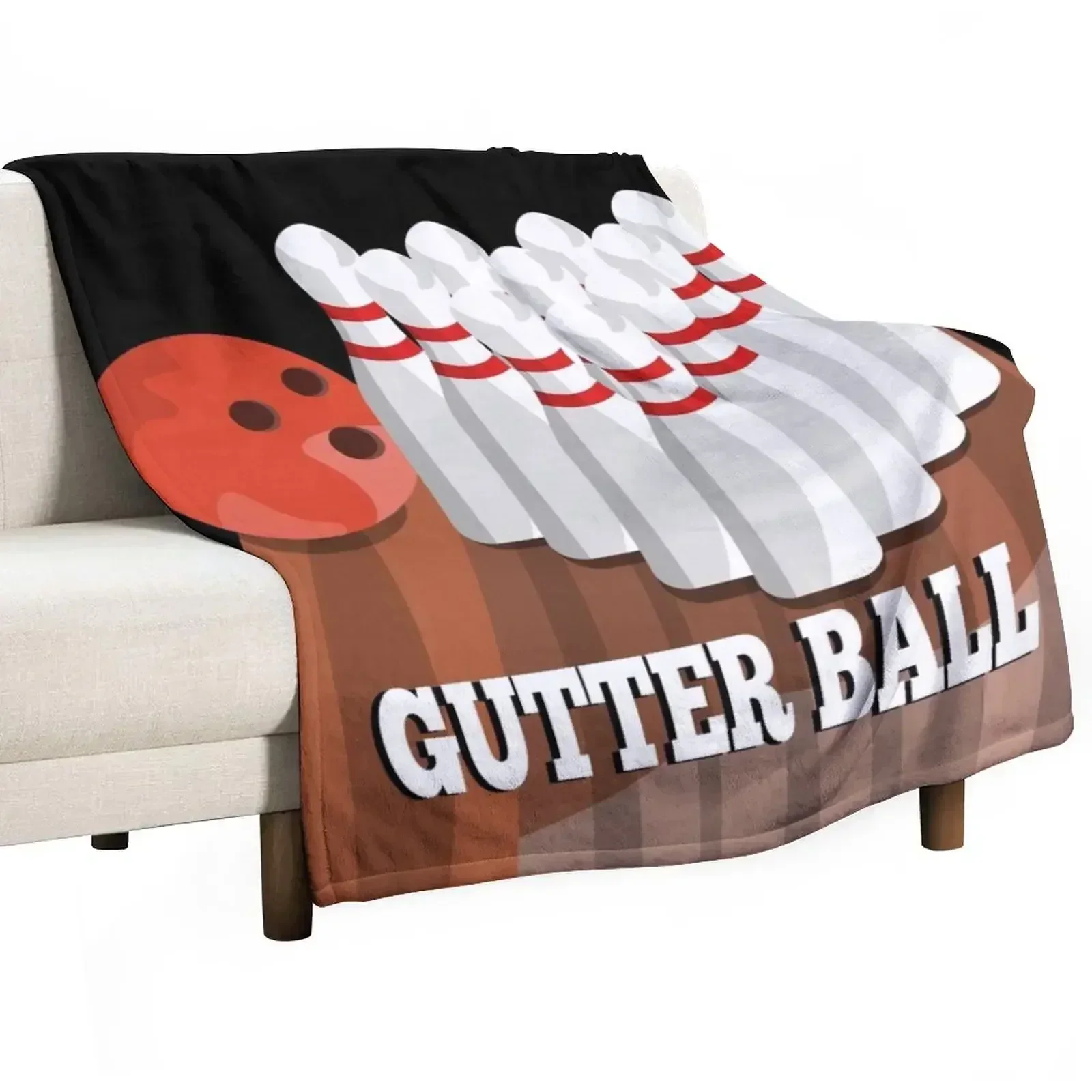 Tenpin bowling Gutter Ball Throw Blanket for babies Shaggy Blankets For Baby Luxury St Cute Blankets