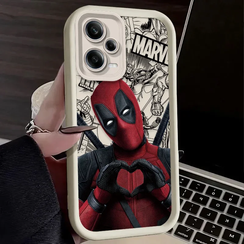 Marvel Deadpool Soft Silicone Case for Xiaomi Redmi Note 13 12 11 Pro Plus 4G 5G 12S 11S 10S 10 9 9S 8 12C 13C A3 Matte Cover