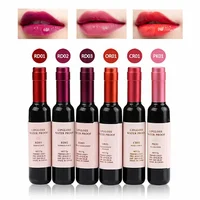 2022 nueva llegada vino rojo estilo coreano tinte de labios bebé labio rosa para mujeres maquillaje lápiz labial líquido brillo de labios labios rojos cosmético