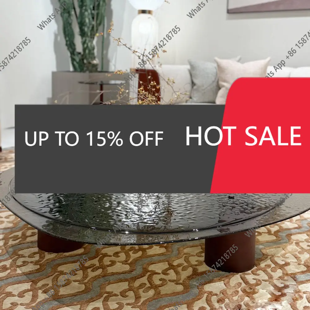 Итальянский минималистичный кофейный столик неправильной формы, модель для виллы, комбинированный столик из термопластика, легкий люкс