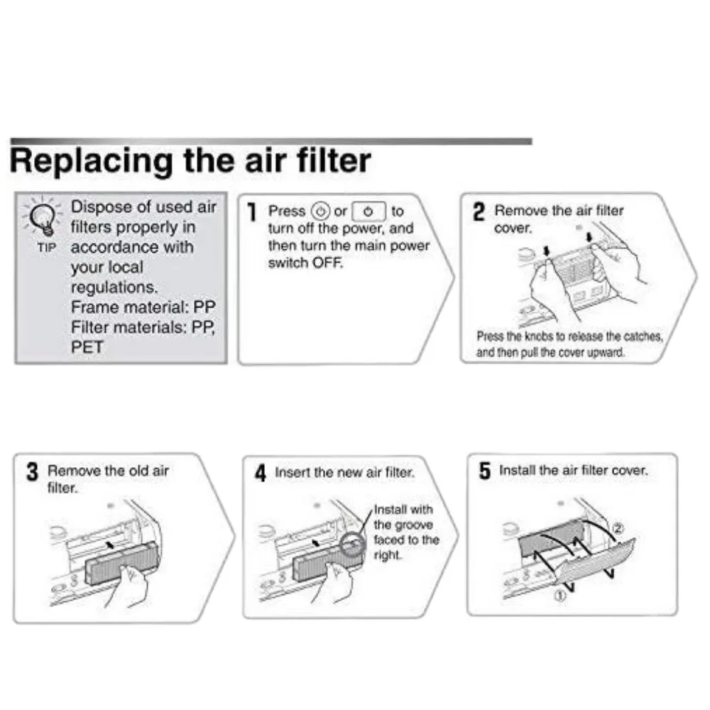 Elemen Filter Baru Epson Proyeksi Tahan Debu Layar Filter Udara EH-TW7200