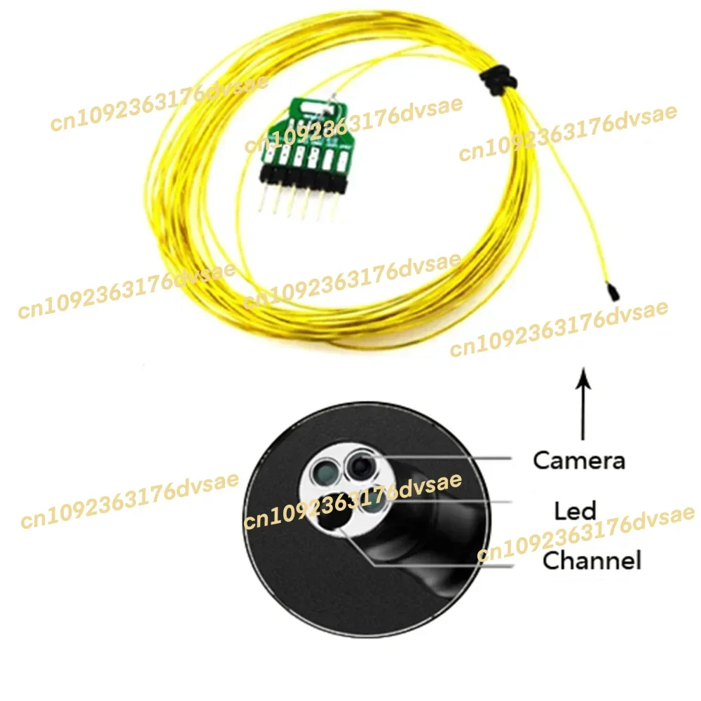 In Stock Flexible  ov6946 ovm6946 2mm endoscope camera module with LED light USB decoder or CVBS for medical