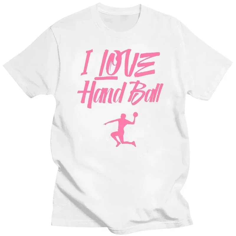 tee black HipHop Funny I Love Handball tee shirt for men Short-Sleeve Original Unisex men and women t shirt  harajuku graphic