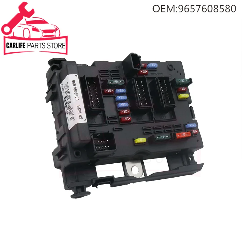 New 9657608780 9657608580 6500Y1 6500Y0 Fuse Box Assembly For Citroen C3 C5 C8 Xsara Peugeot 206 307 406 807 Car Accessories