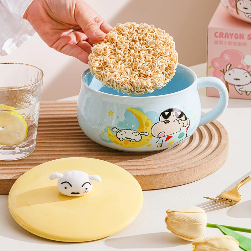 Cute Cartoon Anime Crayon Shin-chan Ceramics Bowl Breakfast Fruit