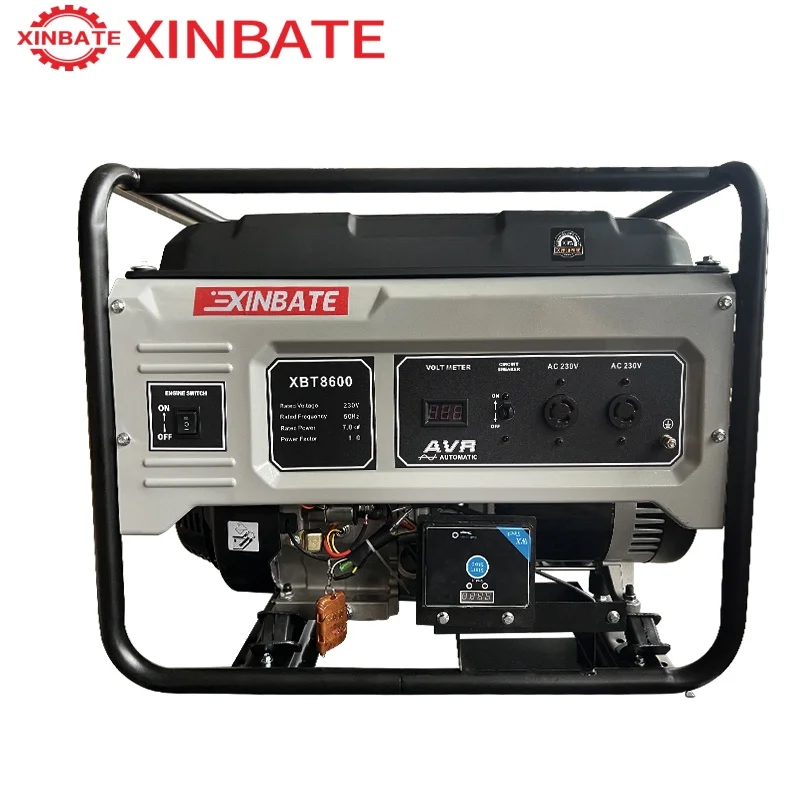 Xinbate 3.5kw  Generator 170F 4-Stroke 212cc 230V 50Hz Portable Generator with 15L Tank 7.5h Runtime for Industry