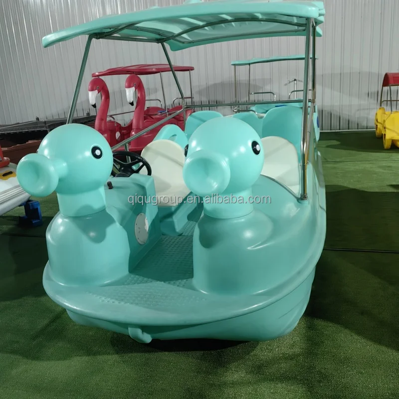 Entertainment Professional Supplier 7-9 Person Swan Water Electric Boats for Sale