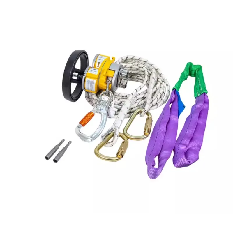 New Electric Lift and Descent Device, Electric Climbing Rope Machine, 30m and 50m, Portable Hoist for Heavy Lifting At Height