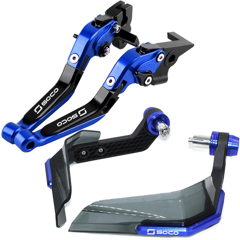 Super Soco TC TCmax TS TSx Brake Lever Set, Extendable Handle Levers Motor Bike Parts Windproof Handguard Hand Shield