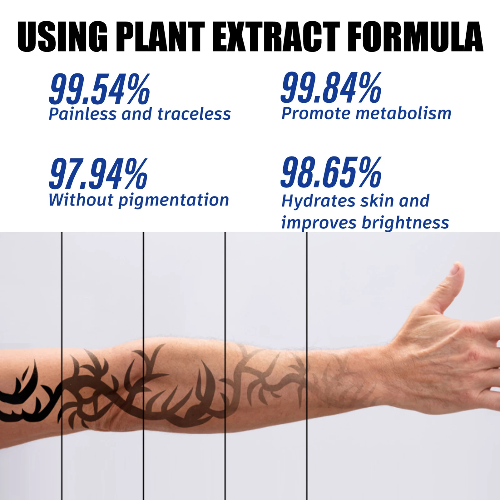 30 جرام جل تذويب الوشم مستخلص نباتي جل منظف الوشم سريع الفعالية كريم إزالة الوشم الاحترافي للعناية بعد الوشم