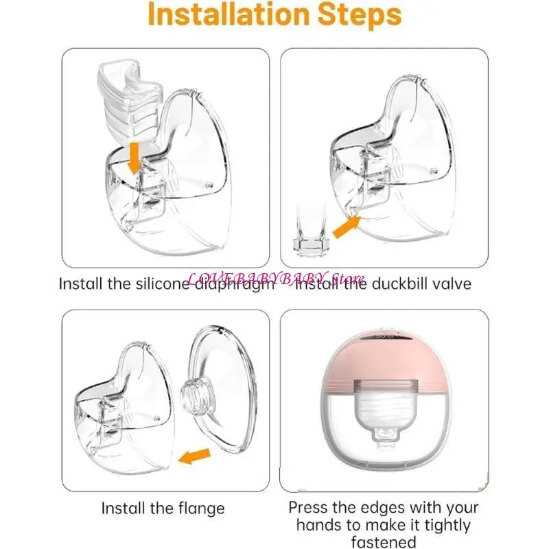 Ensemble timeurs lait en silicone partie essentielle pompe à lait en silicone Attaches en caoutchoucs avec membrane une