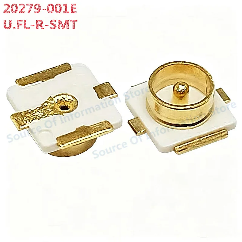 100Pcs U.FL-R-SMT IPEX 1 Generation RF Coaxial Socket 20279-001E SMD PCB Mount Antenna Connector for WiFi Bluetooth IoT Module