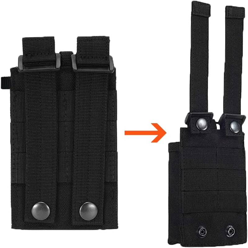Radio Pouch Tactical Holder Case Holster Bag Military Heavy Duty for Two Way Walkie Talkies Outdoor Sports Adjustable Storage